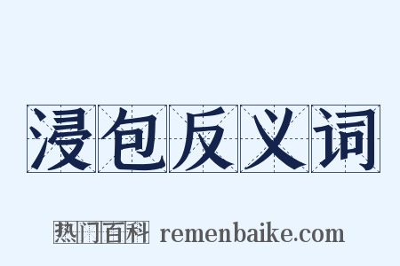 浸包反义词是什么意思的图片